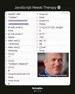 3.6K views · 164 reactions | Just when you thought you understood JavaScript...  @de.code.dev Learn Coding Frontend development, web development, HTML, CSS, JavaScript, React, Python #webdev #frontenddev #learntocode #javascript #reactjs #codinglife #tv | De.code.dev | Facebook