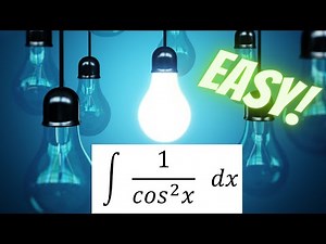 Integration of 1/cos^2x