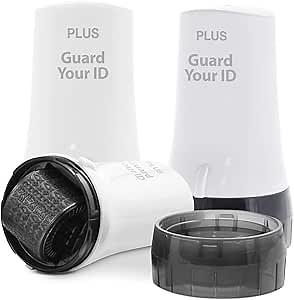 Identity Theft Prevention and Personal Privacy Protection Advanced Roller by Guard Your ID, White, Standard 3-Pack