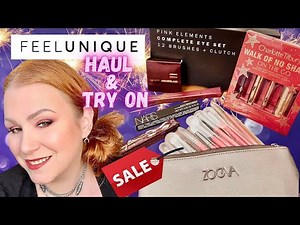 FEELUNIQUE SALES HAUL AND MAKEUP TRY ON - MINI VIDEO
