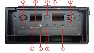 [Hot Item] Estación de Comando Portátil de Triple Pantalla Fhss 2W Transceptor de Malla Inalámbrico