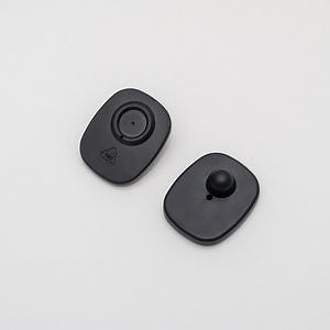 [Hot Item] Wise EAS Retail Store Anti-Theft Sensor 8.2MHz Mini Square Hard Tag with Pins for Garment Clothing