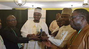 Congratulations! Award of Excellence presented to the DG NITDA, Dr Isa Ali Ibrahim Pantami by the Management and Staff of NITDA, in recognition of his inspirational leadership towards transformation of the Agency. | NITDA Nigeria