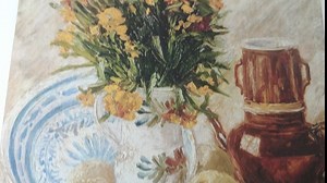 Marc Chagall Wall Art - Flower 6 Poster - Surrealism Art Prints - Abstract Expressionism Painting Flower Pictures for Bedroom Office Unframed (24x30inches/60x75cm)