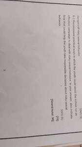 What are the dangers of risky sexual behavior? (4 marks)Recom... | Filo