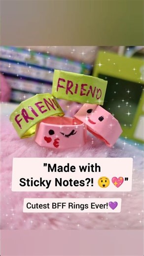 Cutest DIY Friendship Rings Ever — No Glue Needed! 😍✂️" #starsiyacreates