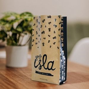 [Hot Item] Environmentally Friendly 5 Pound Coffee Bag Kraft Paper Coffee Bag