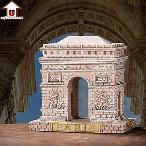 [Hot Item] Promotion Gift Arch De Triumph Home Decoration Tourist Souvenir Famous Building Sculpture