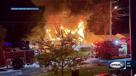 Firefighters battle house fire in Keene early Friday morning, officials say