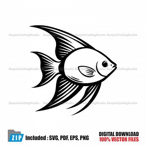 Tropical Fish Vector SVG: Aquarium Marine Illustration Design (digital Download) - Etsy Australia