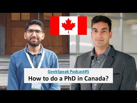 How to do a PhD in Canada? | with Osama Ansari | Saskatchewan University | GeekSpeak Podcast # 5