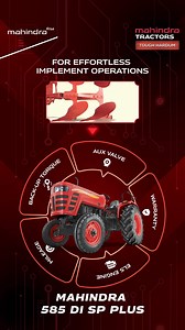 One tractor, countless advantages! Discover the Mahindra 585 DI SP Plus—engineered to maximize your profits. Visit your nearest Mahindra Tractors dealer today! #MahindraTractors #Mahindra #Tractor #Farming | Mahindra Tractors