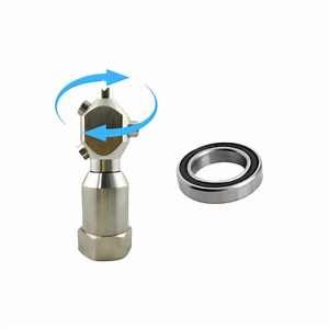 [Hot Item] Powerful Self-Driven Spray - Deep Rinsing & Washing - Rotating Tank Cleaning Nozzle - Coating & Cooling Applications - PTFE Lined