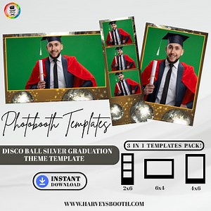Graduation Photobooth Photo Strip Template - Etsy Canada