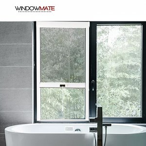 [Hot Item] Retractable Aluminum Alloy Frame Sliding Anti Mosquito Insect Bug Screen Rolling Invisible Fiberglass Mesh Windows