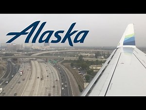 Alaska Airlines E175 landing in Santa Ana (SNA)