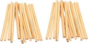 100 Pcs Natural Bee Tubes for Mason Bees Refill Inserts Hotels Replacement for Carpenter Bee Nesting Supplies