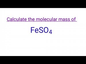 FeSO4 molecular mass ‪@mydocumentary838‬ the mass number for feso4. #molarmass #chemistry #viral