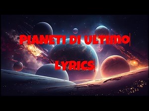 Ultimo - Pianeti (Lyrics/testo)