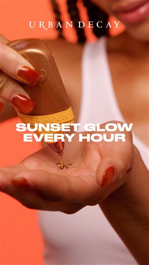 Redefine your sunset glow with the NEW Urban Decay Face Bond Luminizer, smudge-proof and waterproof! Available at Sephora | Urban Decay Cosmetics