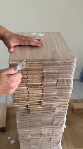 Glue mosaic parquet made of solid oak full surface to screed #fblifestyle | Johny Since