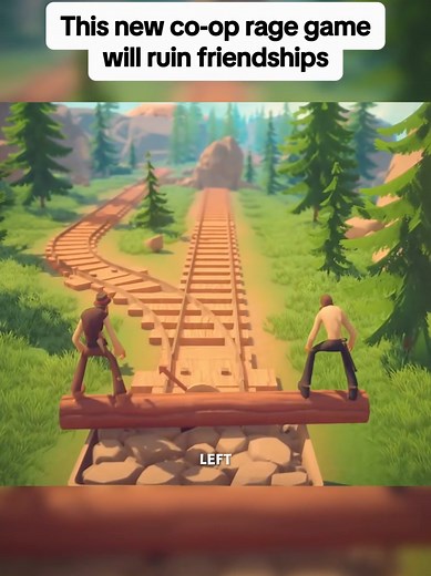 my girlfriend would hate me so much 😭 🕹️Game: Log Riders #coopgame #ragegame #newgame #couplegame #steamgame