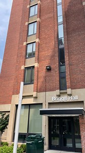 Welcome to Briggs Hall! One of our high-rise Suite style residence halls 🦅 Each High-Rise style Hall has a common lounge space on the first floor with a kitchen. Each suite has 3 rooms. Each double bedroom comes with 2 beds, 2 dressers, 2 desks and 2 closets. There is a shared common room in the middle of the suite for the residents. The common room comes with some shared furniture. There is also a shared bathroom for the suite with a shower, toilet and sinks. Residents are responsible for clea