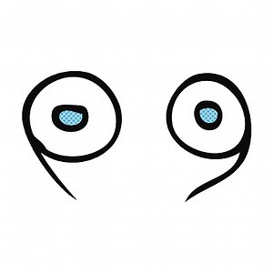 Comic cartoon Augen