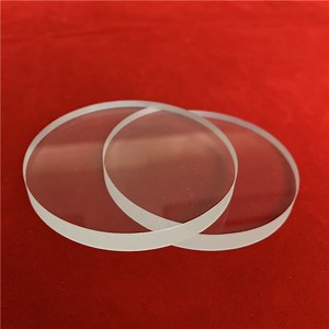 [Hot Item] Round Customize Clear Silica Fused Window Transparent Quartz Glass Plate