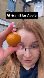 First time trying African star apple | Bulgarian oyibo