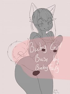 Baby Girl Furry P2U Base - Etsy