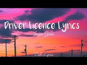 Driver Licence Lyrics (Cover by Jenzen Guino)