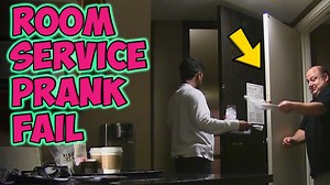 Room service prank goes hilariously wrong for the hotel staff