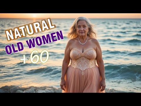 Natural Older Women Over 50 - Age-Defying Style: The Asymmetrical Neck Wrap: Lace Trim Slip Dress