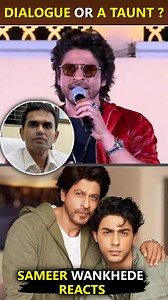 6.2M views · 404K reactions | The dialogue where SRK says, "Bete ko haath lagane se pehle, baap se baat kar," is going viral on social media. Internet users have reacted massively to this particular dialogue from the trailer of 'Jawan'.and they are saying that this dialogue is for Sameer Wankhede. You can watch this video to learn more. | Bollywood Now | Facebook