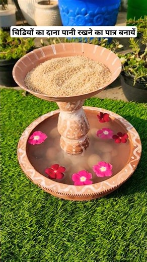 Beautiful DIY!! Bird feeder food & water !! #gardening #plants #nature #relaxing