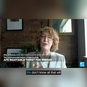 Demand for #AI technology is increasingly straining energy resources. Cisco SVP and Chief #Sustainability Officer Mary de Wysocki discusses the environmental impact of #DataCenters via FRANCE 24 🌐 http://cs.co/6183ikivl | Cisco