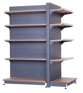 [Hot Item] Iron Supermarket Shelf Convenience Store Rack Retail Scaffali Shelving Systems Decorative Metal Shop Display Racks