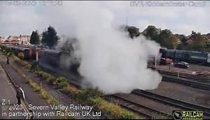 61306 ‘Mayflower’ with a very steamy 10.15 departure from #kidderminster 🚂 Locomotive Services Group Severn Valley Railway | Railcam