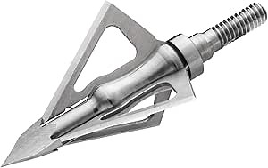 TRUGLO Titanium X 100 Grain Fixed-Blade Broadheads for Compound Bow Hunting - 3 Pack, Replacement Blades & Wrench Included