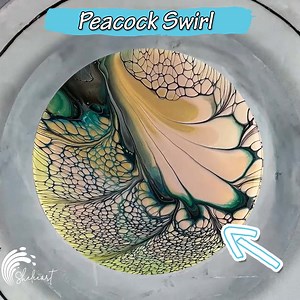 An Acrylic Tilt With Peacock Inspiration! | Sheleeart