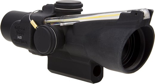 Amazon.com: Trijicon TA47-C-400146 2x20 ACOG Base Riflescope עם משולש ענבר : ספורט ופעילות בחיק הטבע