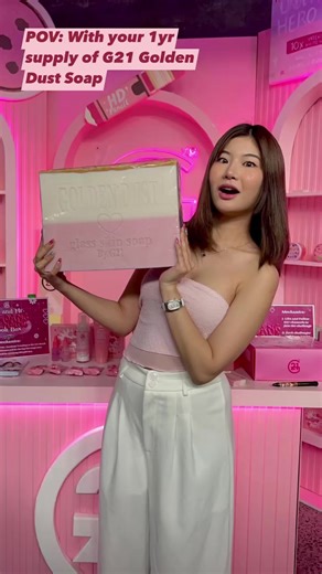 54K views · 228 reactions | Shocking size pf G21 Golden Dust Soap! 朗﫧 Any guess how heavy it is? 樂珞 #G21 #G21LANGMALAKAS #G21GoldenDustSoap | G21 | Facebook