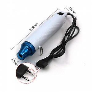 [Hot Item] Mini Heat Gun Dual-Temperature Hot Air Gun Multi-Purpose Electric Heating Tools Shrink Pen for Crafts, Shrinking PVC Embossing