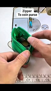 Coin purse made by zipper | Creative and tips