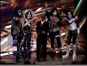 #TBT: 2pac and KISS share the stage as presenters at the 38th #GRAMMYs in 1996. | GRAMMYS