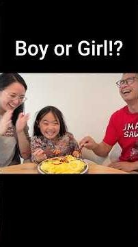 Japanese Family Gender Reveal with Omurice🩷🩵😆