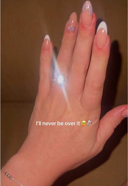 It’s not just a boulder, it’s a rock 🥹💍 I’ll never ever be over it #engaged #itsarock💍