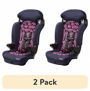 (2 pack) Cosco Kids Finale 2-in-1 Booster Car Seat, Pink Amaryllis, Toddler, Unisex