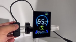 E-Bike LCD Display, 3.5inch Big Screen, Compatible with Bafang UART Mid & Hub Motors (BBS02, BBSHD, G062), Bluetooth App Control, Separate Keypad, 5 Pin M5 Female Connector, (UART Protocol)